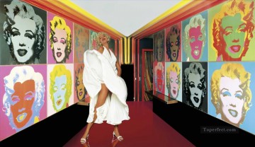 有名な要約 Painting - マリリン・モンロー ダンサー POP アーティスト